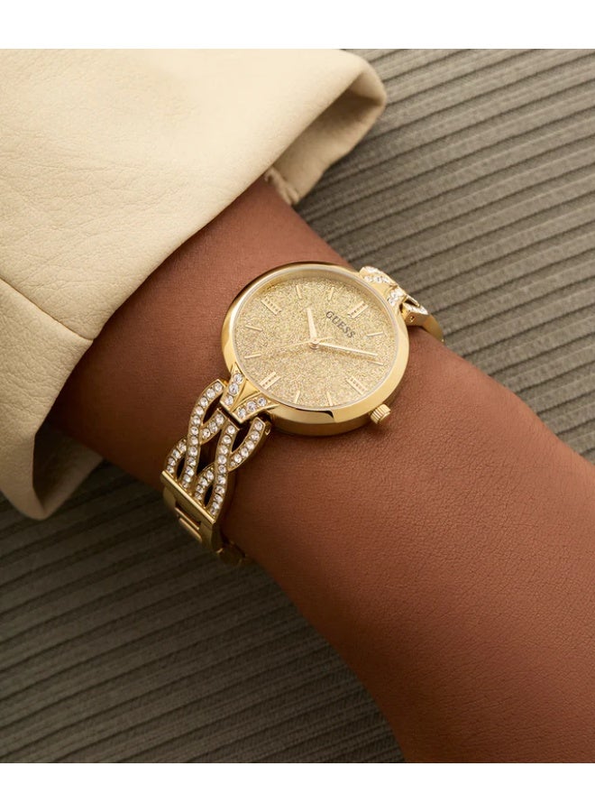 GUESS Women's Watches  GUESS Ladies Gold Tone Analog Watch - Image 3